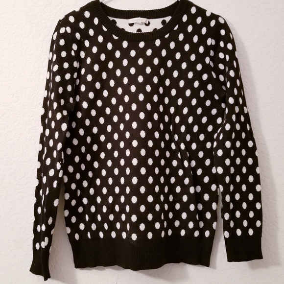 41 Hawthorn ❤ Black & White Polka Dot Sweater - Picture 3 of 8